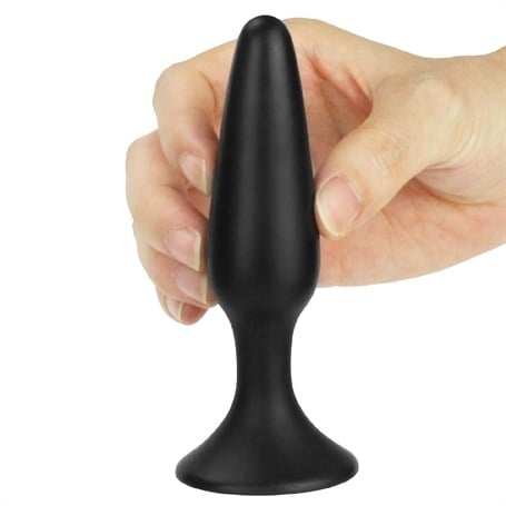 11,5 cm Vantuzlu Silikon Anal Plug - kadikoyseksshop.com