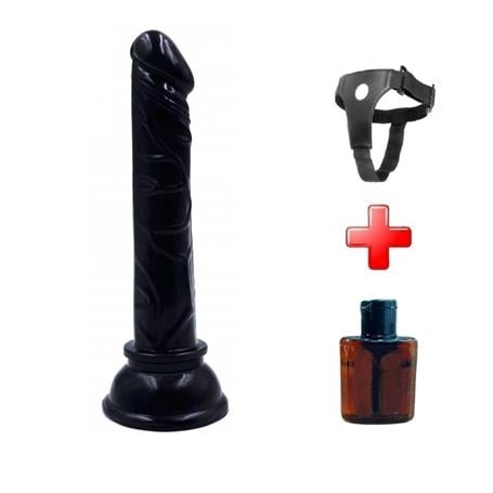 13 cm Belden Bağlamalı Testissiz Vantuzlu Realistik Zenci Penis Anal Vajinal Dildo - kadikoyseksshop.com