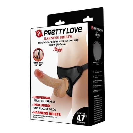 17,3 cm Belden Bağlamalı İçi Dolu Strapon Melez Penis - Fogg - kadikoyseksshop.com