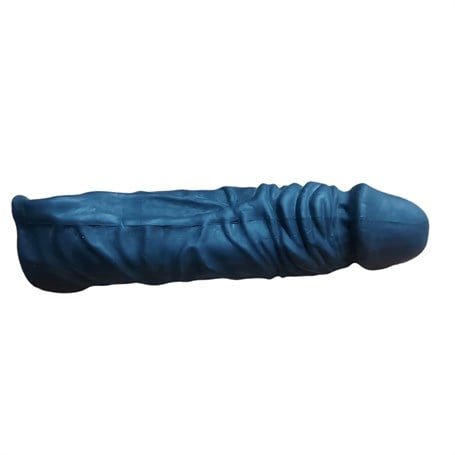 6 cm Dolgulu 19 cm Damarlı Premium Penis Kılıfı - kadikoyseksshop.com