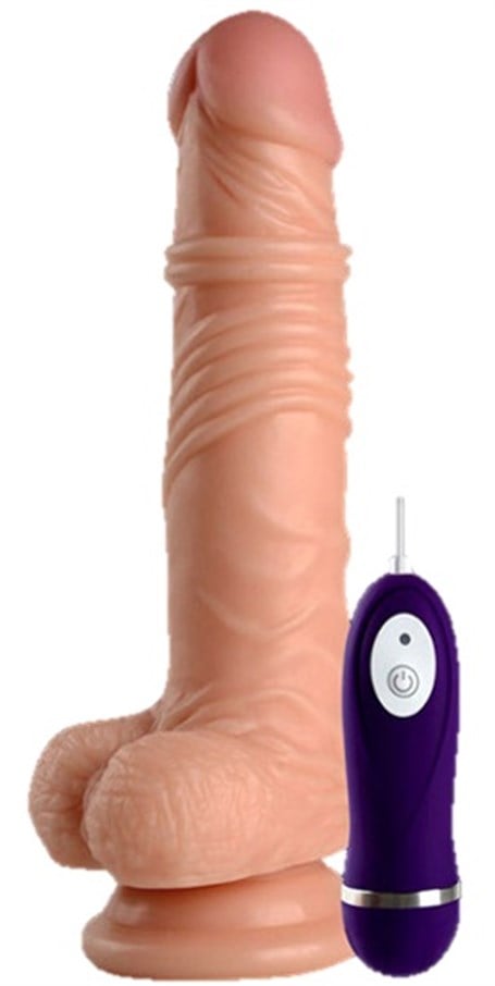 19 cm Gerçekçi Titreşimli Dildo Vibratör Penis - Thunder - kadikoyseksshop.com