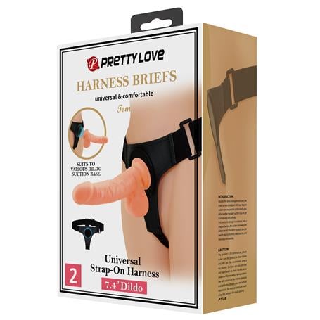 20 cm Belden Bağlamalı İçi Dolu Strapon Penis - Tom - kadikoyseksshop.com