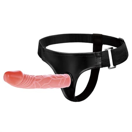 Belden Bağlamalı 20 cm İçi Dolu Strapon Penis - kadikoyseksshop.com