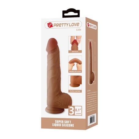 20,6 cm Realistik Vantuzlu Dildo Penis - Lisle - kadikoyseksshop.com