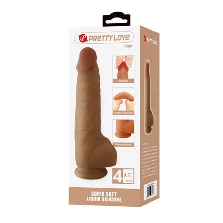 23,2 cm Realistik Vantuzlu Dildo Penis - Najm - kadikoyseksshop.com