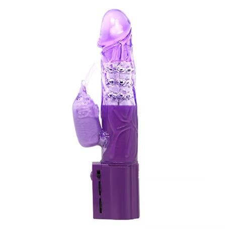 24 cm Oynar Başlı Klitoris Uyarıcılı Teknolojik Vibratör Penis - kadikoyseksshop.com