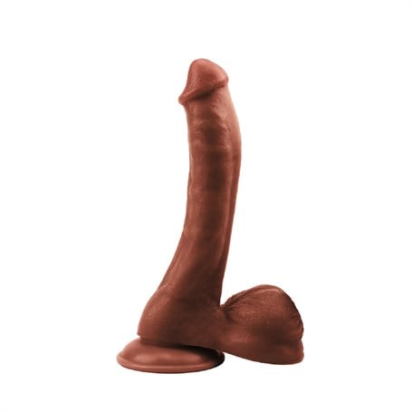 24 cm Realistik Vantuzlu Melez Dildo Penis - kadikoyseksshop.com