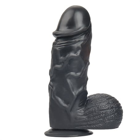 24,5 cm Vantuzlu Realistik Zenci Penis Anal Vajinal Dildo - kadikoyseksshop.com