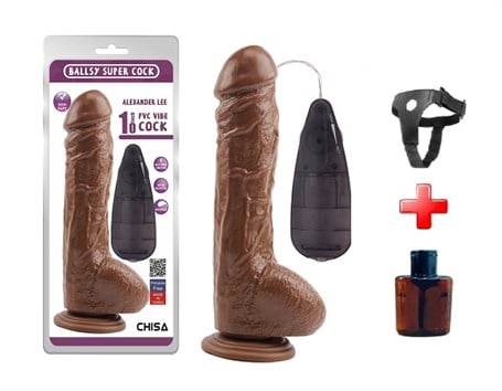 25,5 cm Gerçekçi Melez Titreşimli Dildo Vibratör Penis - kadikoyseksshop.com