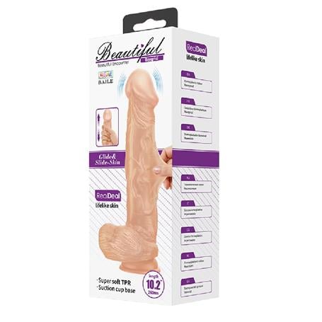 26 cm Titreşimli Gerçekçi Kalın Dildo Penis - Bergrisi - kadikoyseksshop.com