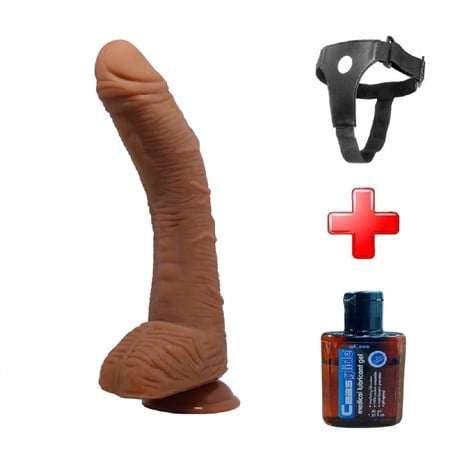 28,2 cm Belden Bağlamalı Gerçekçi Kalın Dildo Penis - Alex - kadikoyseksshop.com