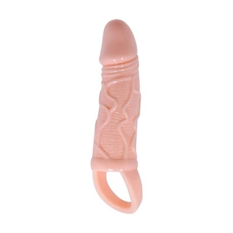 3 cm Dolgu Uzatmalı Titreşimli Penis Kılıfı Prezervatif Vibratör - kadikoyseksshop.com