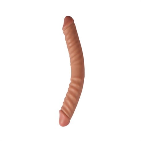 34 cm Çift Taraflı Realistik Dildo Anal Vajinal Penis - kadikoyseksshop.com