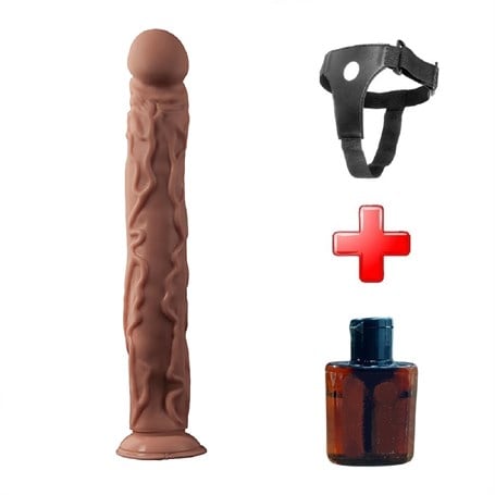 35 cm Belden Bağlamalı Gerçekçi Uzun & Kalın Dildo Penis - kadikoyseksshop.com