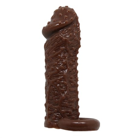 4 cm Uzatmalı Damarlı Penis Kılıfı - kadikoyseksshop.com