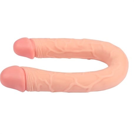 46 cm Realistik Çatal Dildo Anal Vajinal Penis - Blake - kadikoyseksshop.com