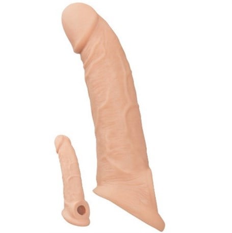 6,5 cm Dolgulu Realistik Penis Kılıfı - kadikoyseksshop.com