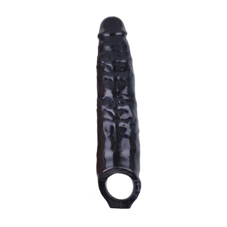 7 cm Dolgulu Realistik Zenci Penis Kılıfı - kadikoyseksshop.com