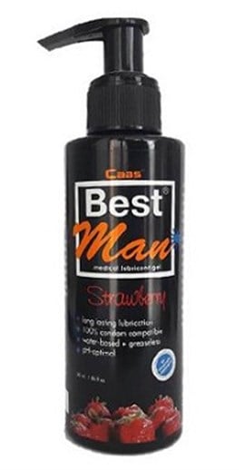 Cabs Best Man Su Bazlı Çilek Aromalı Kayganlaştırıcı Jel 150 ml - kadikoyseksshop.com