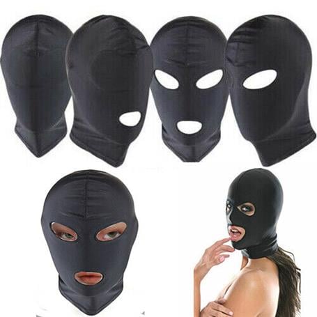 Fantezi Fetish Maske Spandex Siyah - kadikoyseksshop.com