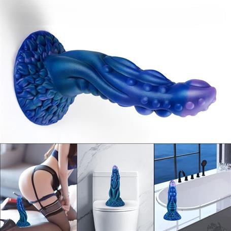 Belden Bağlamalı 21,6 cm Gerçekçi Kalın Dildo Penis - Monster47