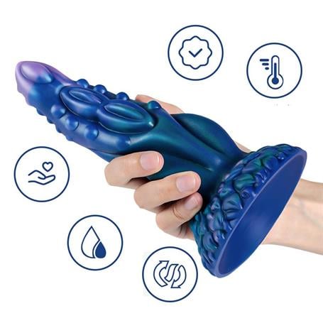 Belden Bağlamalı 21,6 cm Gerçekçi Kalın Dildo Penis - Monster47