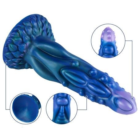 Belden Bağlamalı 21,6 cm Gerçekçi Kalın Dildo Penis - Monster47