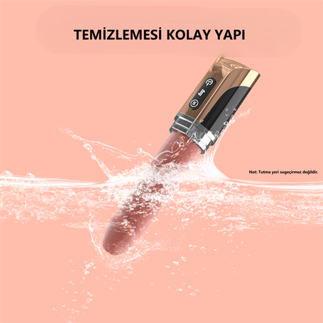 Şişirilebilir İleri Geri Hareketli USB Manyetik Şarjlı 23 cm İleri Geri Hareketli Titreşimli Dildo - Jose