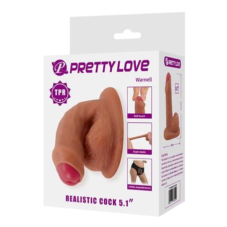Giyilebilir Realistik 13 cm Yapay Melez Penis - Warnell - kadikoyseksshop.com