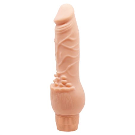 Güçlü Titreşimli 19,5 cm Realistik Vibratör Gerçekci Penis Dildo - kadikoyseksshop.com