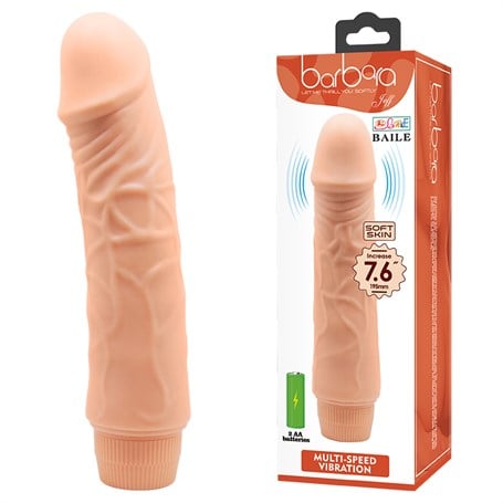 Güçlü Titreşimli 19,5 cm Realistik Vibratör Gerçekci Penis Dildo - kadikoyseksshop.com