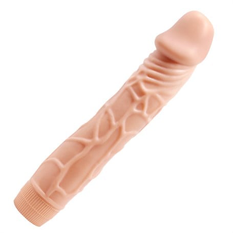 Güçlü Titreşimli 22,5 cm Realistik Vibratör Gerçekci Penis Dildo - kadikoyseksshop.com