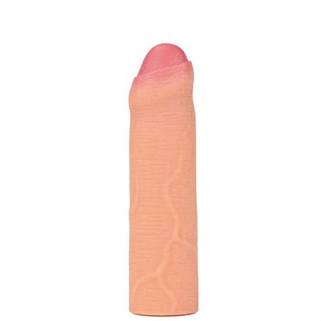 Nature Extender 4.5 cm Dolgulu Premium Ten Rengi Silikon Sünnetsiz Penis Kılıfı - kadikoyseksshop.com