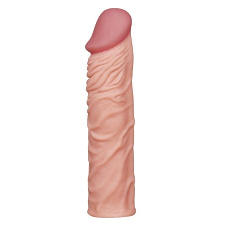 Nature Extender 5 cm Dolgulu Premium Ten Rengi Silikon Penis Kılıfı - kadikoyseksshop.com