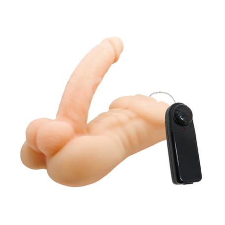 Realistik Yarım Erkek Vücut Kumandalı Penis Vibratör - kadikoyseksshop.com