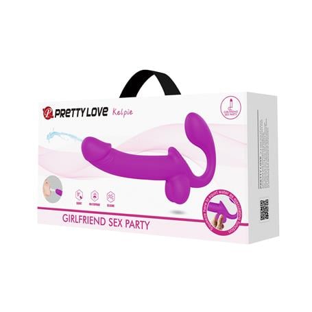 Su Fışkırtmalı Çift Taraflı G-Spot Strapon Penis - Kelpie  - kadikoyseksshop.com