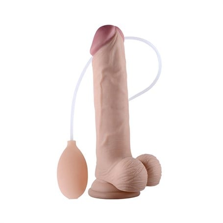 Su Fışkırtmalı Vantuzlu Ten Dokulu 23 cm Penis - kadikoyseksshop.com