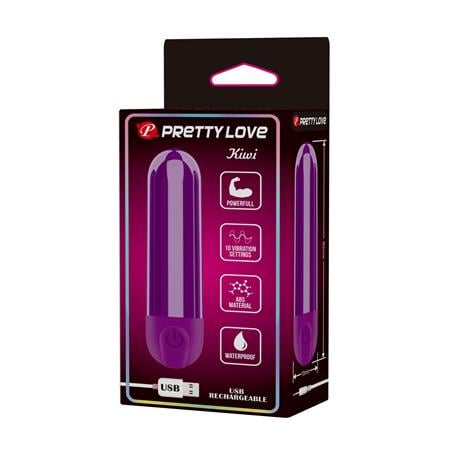 USB Şarjlı 10 Fonksiyonlu Mor Renkli Teknolojik Vibratör - Kiwi - kadikoyseksshop.com