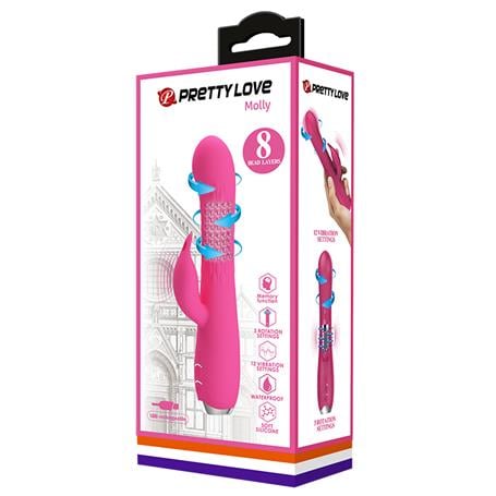 USB Şarjlı 12 Titreşim & 3 Rotasyon Fonksiyonlu Teknolojik G-Spot Vajinal Vibratör - kadikoyseksshop.com