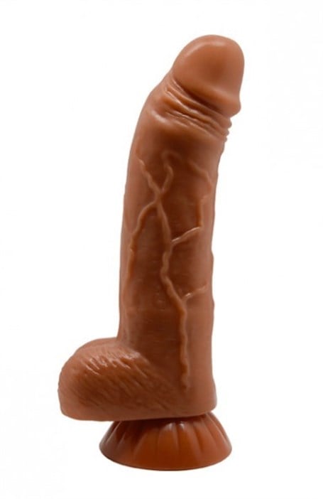 Yeni Nesil Çift Katmanlı 18 cm Realistik Dildo Penis - kadikoyseksshop.com